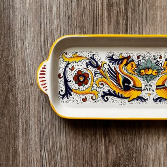 Ceramica Nova Deruta Rectangular Tray   NEW without tags - Picture 4 of 7